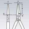 Půlkulaté přesné přidržovací kleště na elektroniku Knipex 34 22 130 ESD