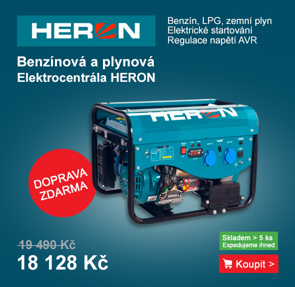 Benzínová a plynová elektrocentrála HERON 8896317