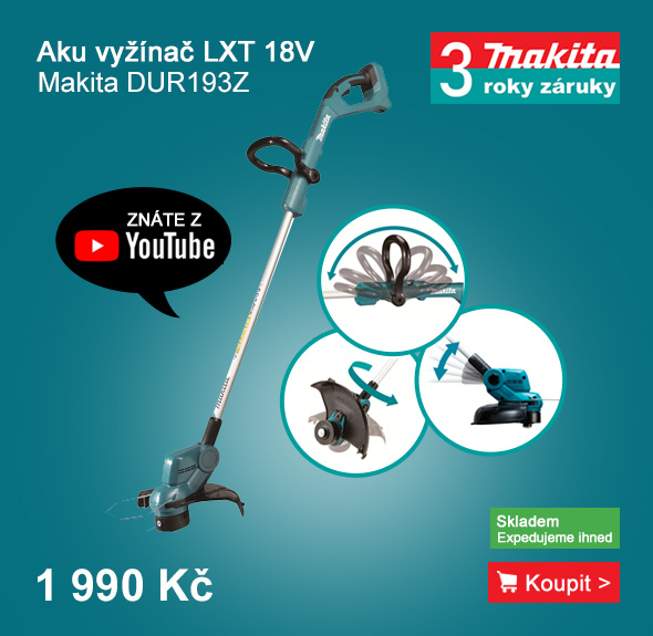 Aku vyžínač Li-ion LXT 18V bez aku Makita DUR193Z