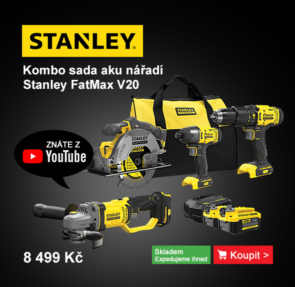 Kombo sada aku nářadí V20 18V 2x4,0Ah Stanley FatMax SFMCK469M2