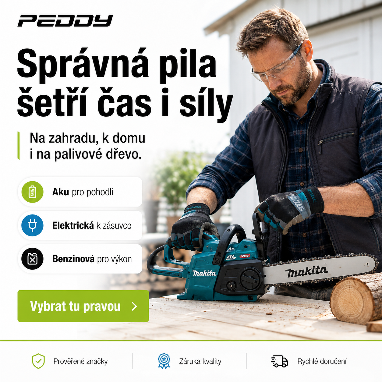 Správná pila šetří čas i síly