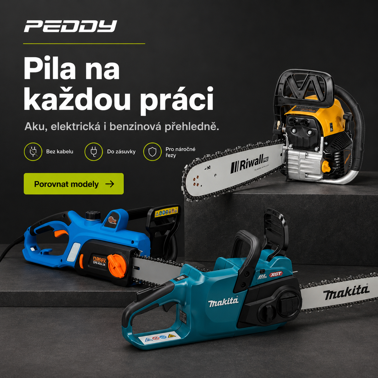 Řetězová pila na každou práci přehledně