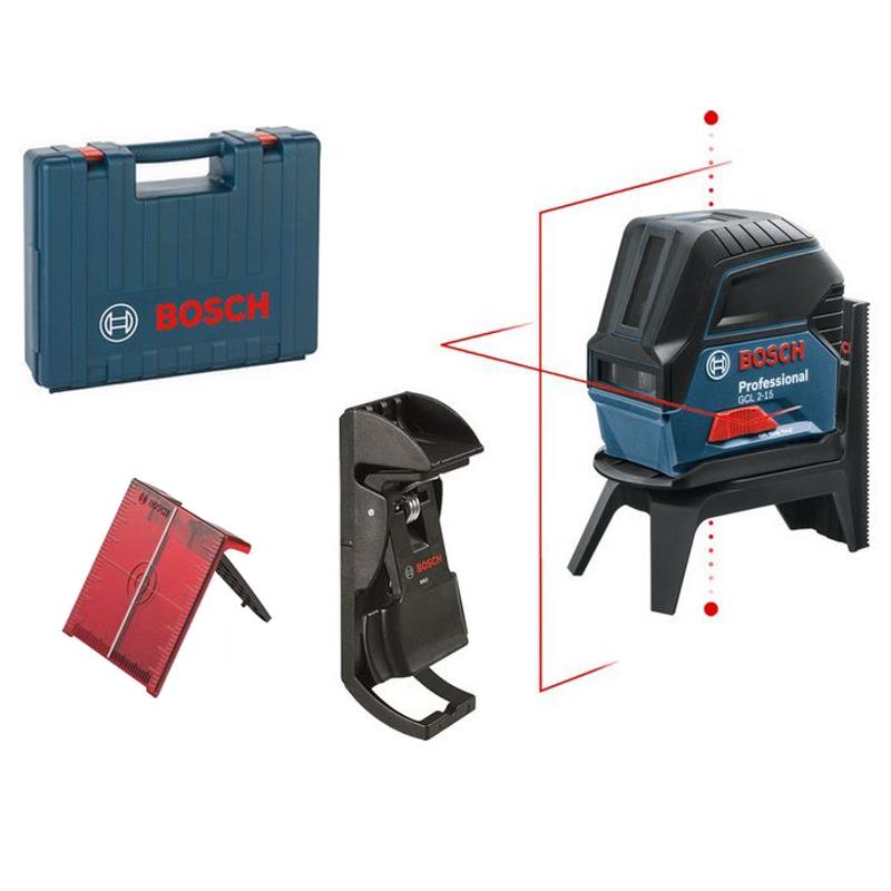0601066E02 Křížový bodový laser + RM 1 + kufr Bosch GCL 2-15 Professional 0 601 066 E02 + DÁREK ZDARMA!
