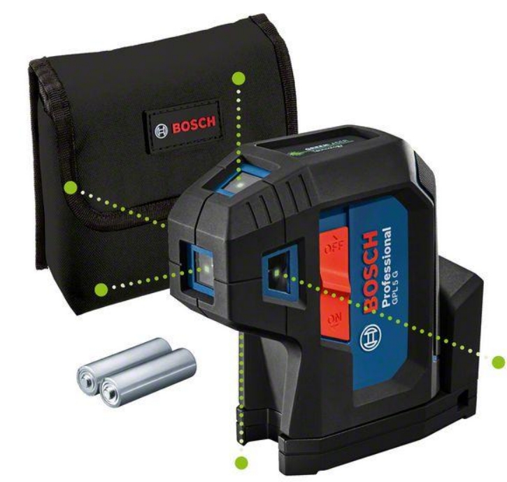 0601066P00 Samonivelační bodový laser Bosch GPL 5 G Professional + DÁREK ZDARMA!