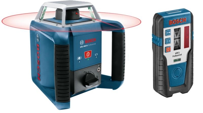 061599403U Stavební rotační laser set + LR 1 GRL 400 H Bosch + DÁREK ZDARMA!