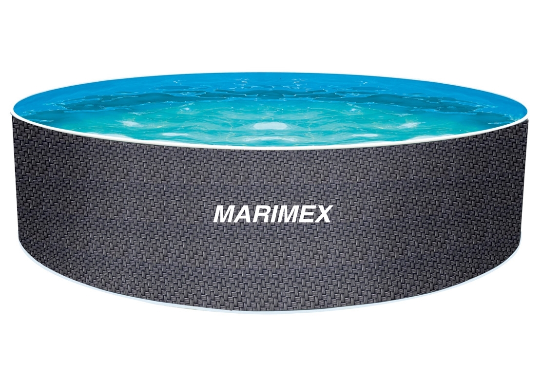 10340264 Bazén Orlando Premium DL 4,60x1,22 m bez příslušenství - motiv RATAN Marimex