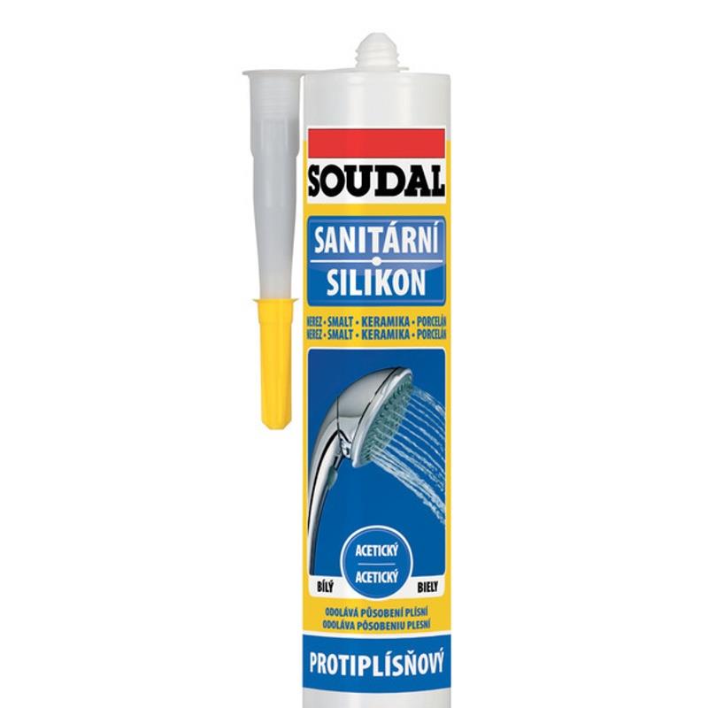 1220100 SOUDAL 300ml bílý Sanitární silikon