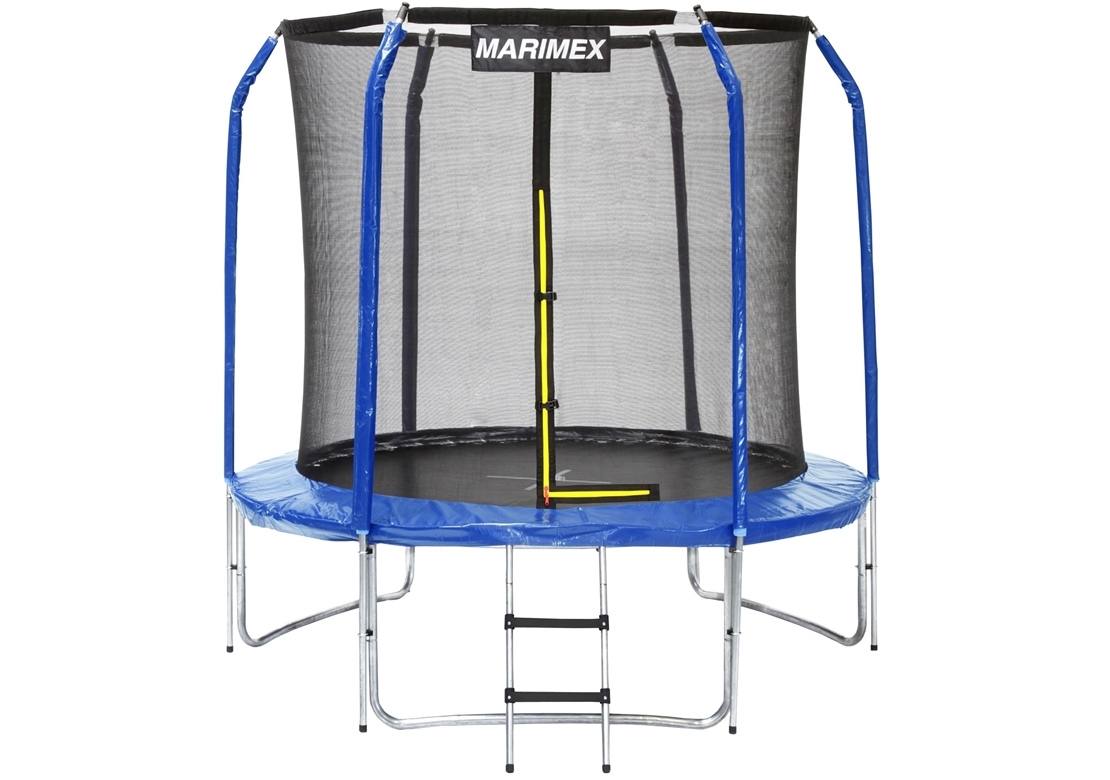 19000080 Trampolína 244 cm + ochranná síť + schůdky ZDARMA Marimex