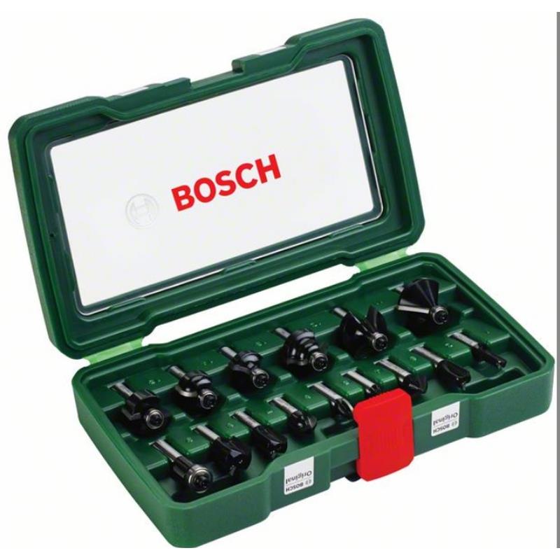 2607019469 15dílná sada fréz TC (8mm stopka) Bosch