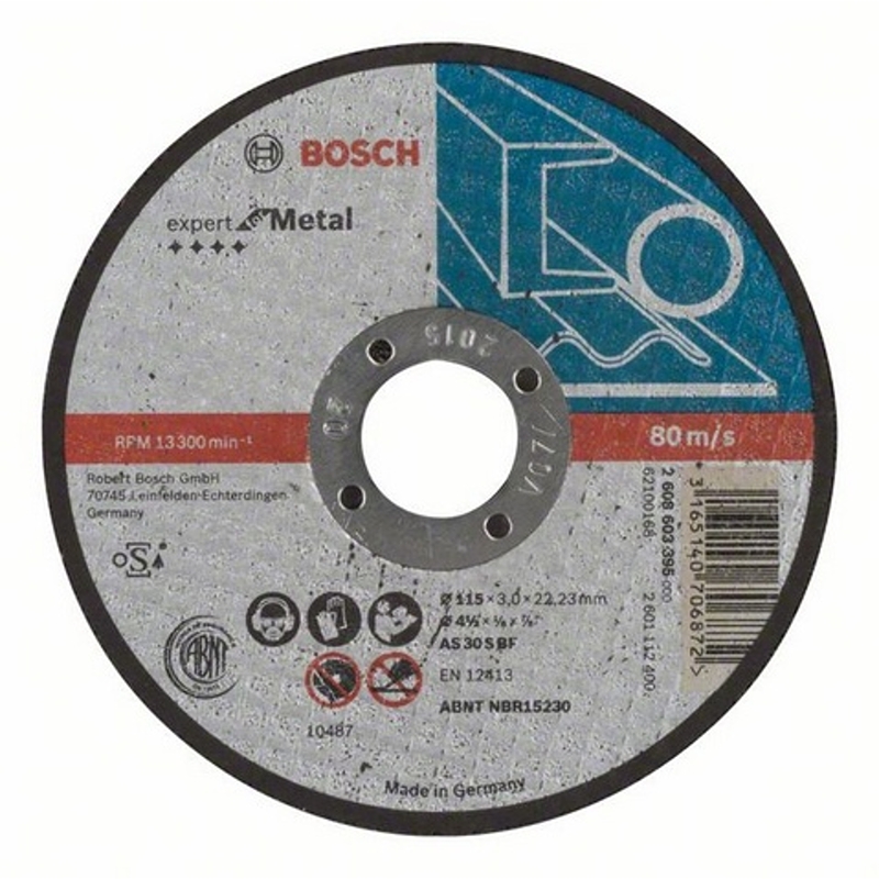 2608603394 Dělicí kotouč rovný Expert for Metal AS 60 T BF, 115 mm, 1,0 mm Bosch