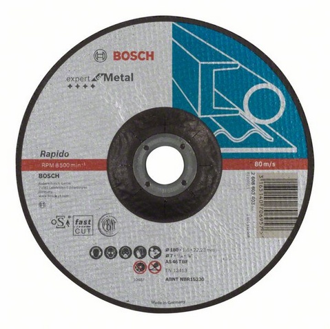 2608603403 Dělicí kotouč profilovaný Expert for Metal Rapido AS 46 T BF, 180 mm, 1,6 mm Bosch