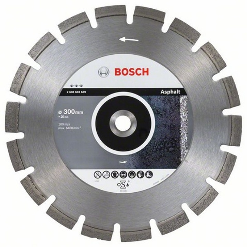 2608603640 Diamantový dělicí kotouč Best for Asphalt 300 x 25,40 x 3,2 x 12 mm Bosch