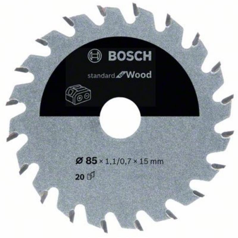 2608837666 Pilový kotouč 85×1,1/0,7×15 T20 Standard for Wood Bosch