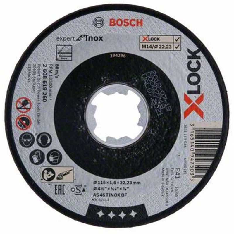 2608619260 Řezný kotouč na kov Expert for Inox 115mm Bosch X-LOCK