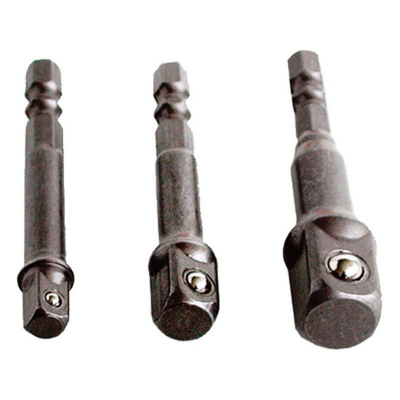 32600 Adaptéry do vrtačky 1/4"-3/8"-1/2" EXTOL CRAFT