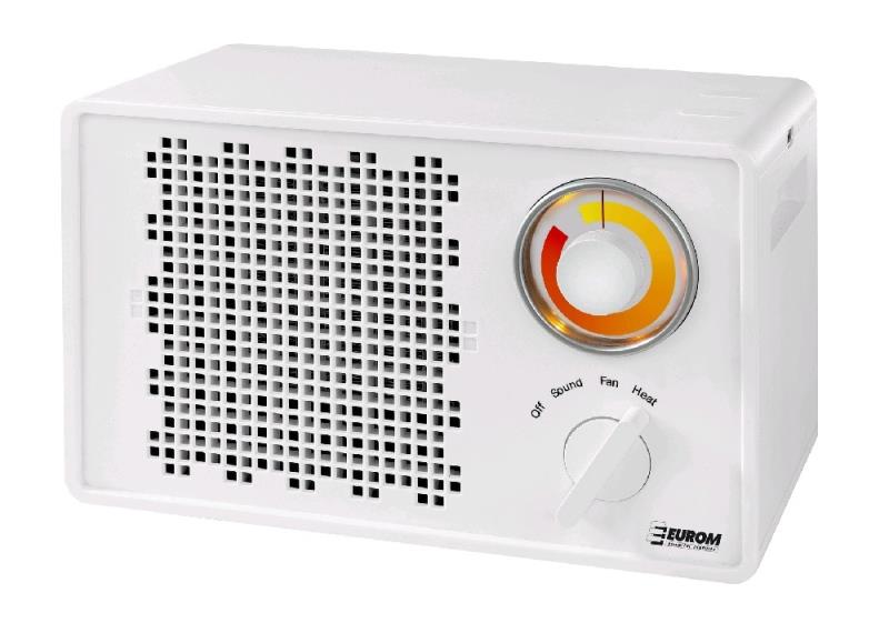 42342321 Teplovzdušný keramický ventilátor s bluetooth reproduktorem EUROM Heat-Boost 1500