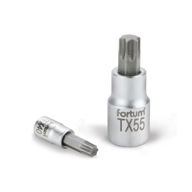 4701724 Hlavice zástrčná TORX 1/4" TX 27 L 37mm FORTUM