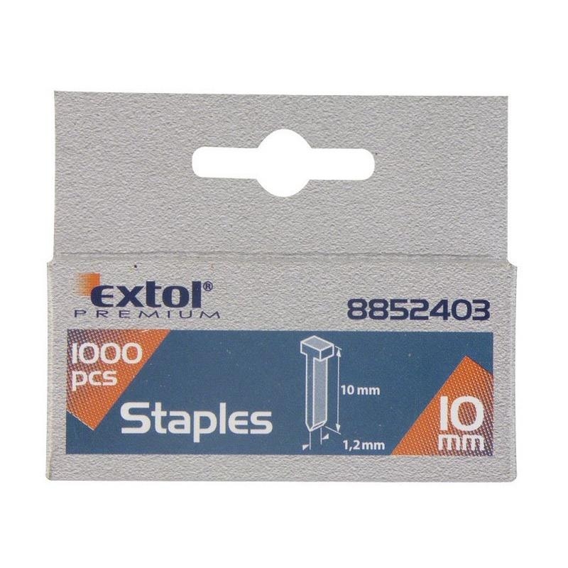 8852403 Spony do sponkovací pistole 10mm 2,0x0,52x1,2mm EXTOL PREMIUM