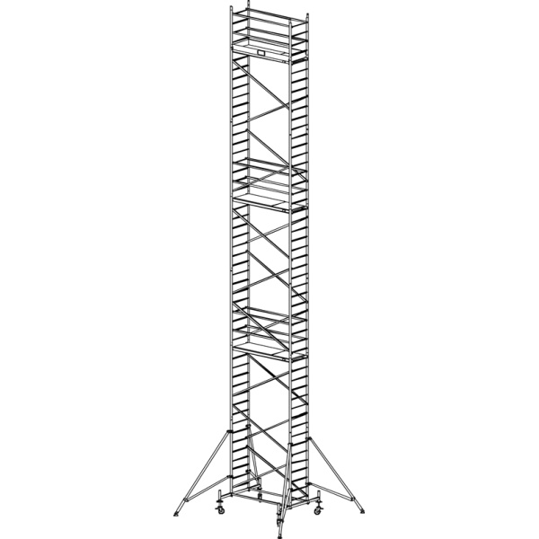 910226 Pojízdné hliníkové lešení do 14,0 m ProTec 2 x 0,7 m