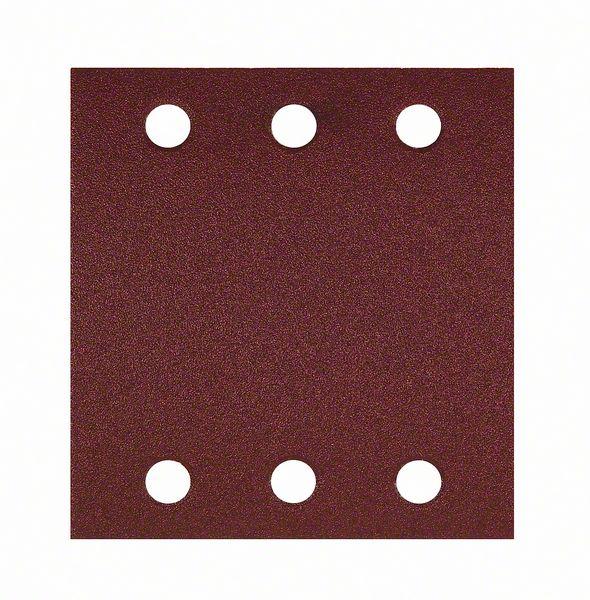 2608900894 Brusné papíry EXPERT C470 se 6 otvory pro vibrační brusky 115 × 107 mm, P180, 10 ks Bosch