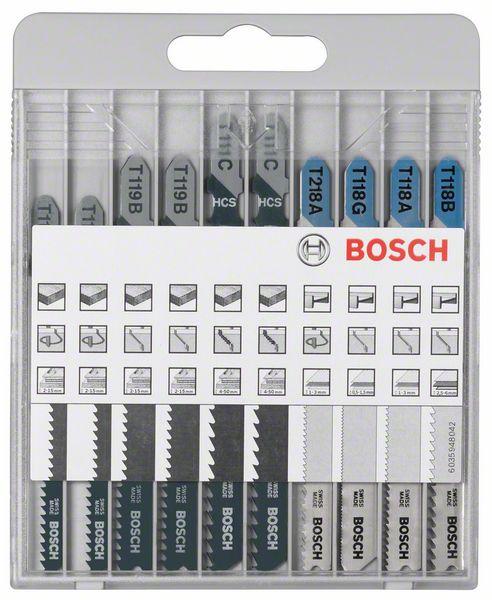 2607010630 10dílná sada pilových plátků pro kmitací pily Bosch Basic for Metal and Wood T 119