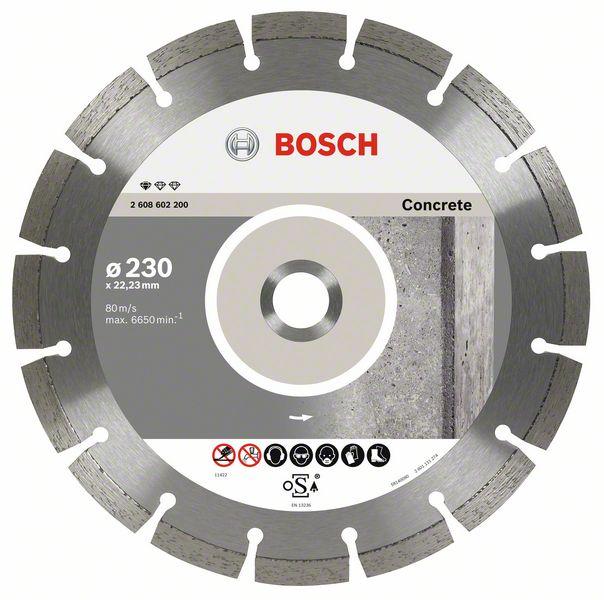 2608602200 Diamantový dělicí kotouč Standard for Concrete 230 x 22,23 x 2,3 x 10 mm Bosch