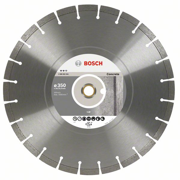 2608602563 Diamantový dělicí kotouč Expert for Concrete 450 x 25,4 x 3,6 x 12 mm Bosch