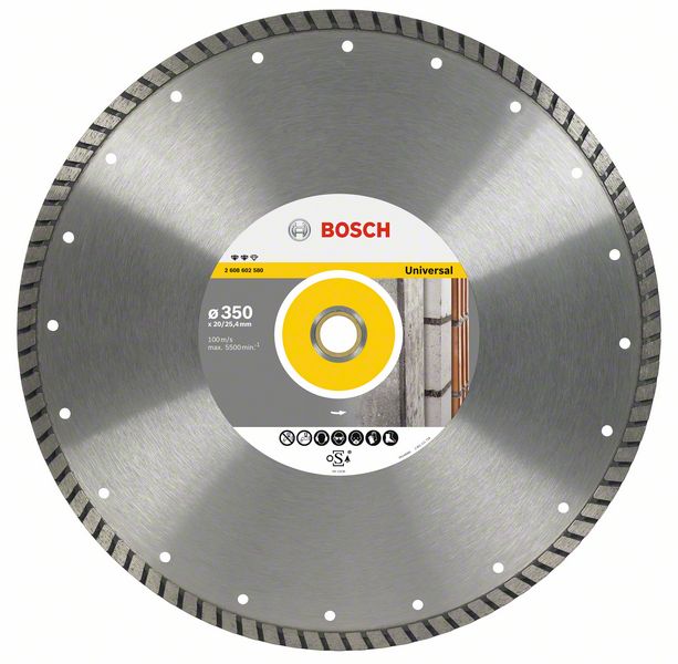 2608602580 Diamantový dělicí kotouč Expert for Universal Turbo 350 x 20/25,4 x 2,2 x 12 mm Bosch