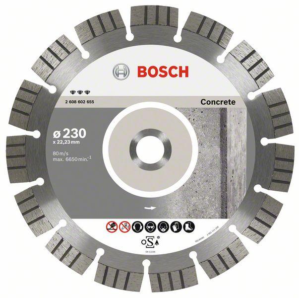 2608602655 Diamantový dělicí kotouč Best for Concrete 230 x 22,23 x 2,4 x 15 mm Bosch