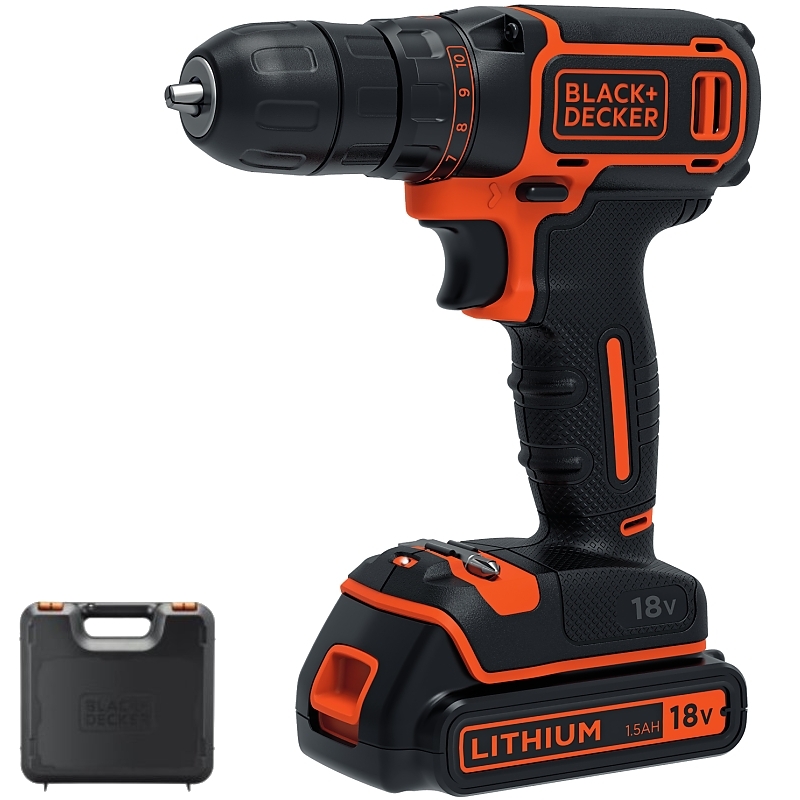 BDCDC18K Aku vrtačka 18V 1,5Ah Black a Decker