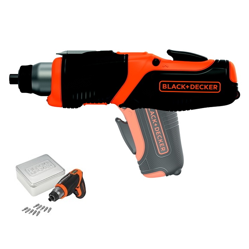 CS3653LCAT Aku šroubovák 3,6V 1,5Ah + 10ks příslušenství Black a Decker