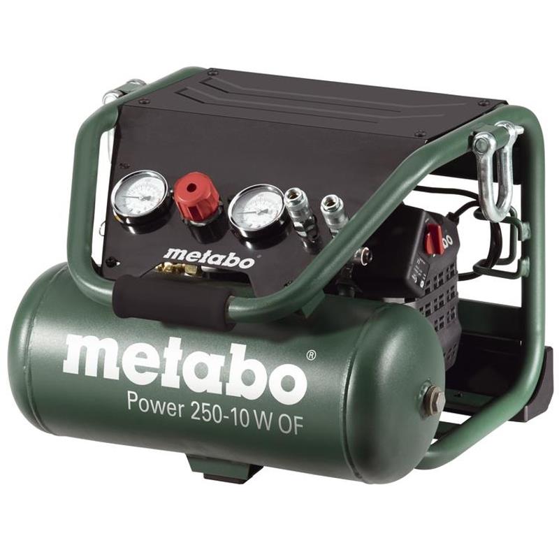 601544000 Bezolejový kompresor Metabo Power 250-10 W OF + DÁREK ZDARMA!