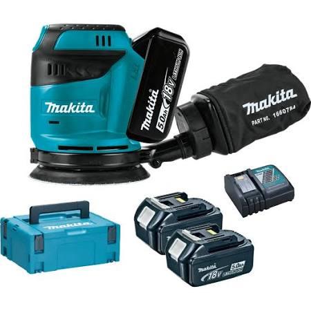 DBO180RTJ Aku excentrická bruska Li-ion 18V/5,0Ah Makita + DÁREK ZDARMA!