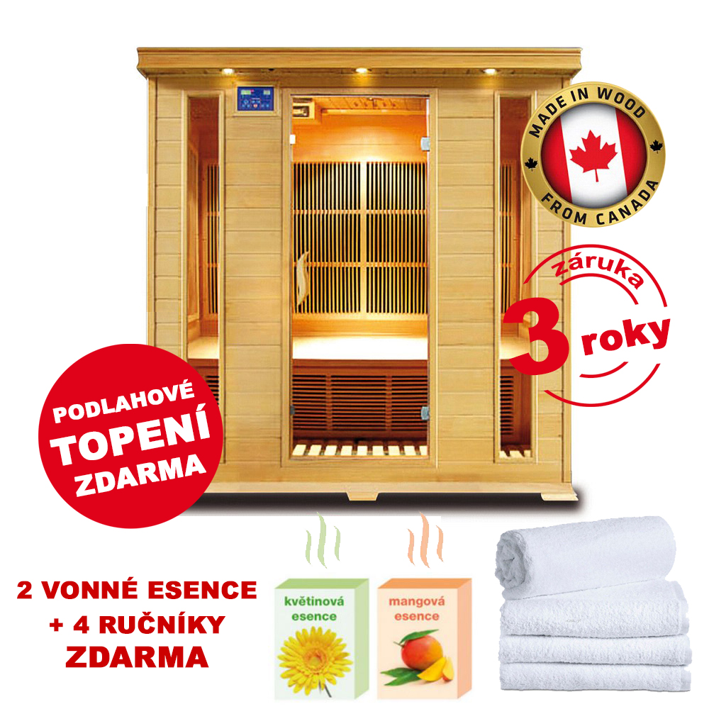 644004KC Infrasauna HealthLand DeLuxe 4004 CAR + DOPRAVA ZDARMA!