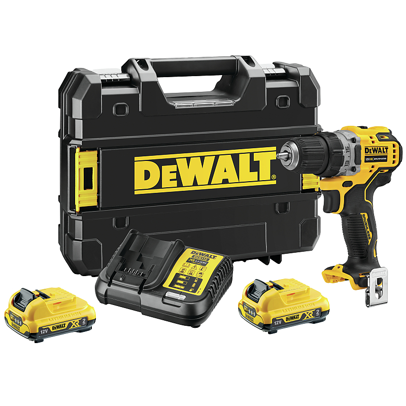 DCD701D2 Aku vrtačka 12V 2x2,0 Ah DeWALT