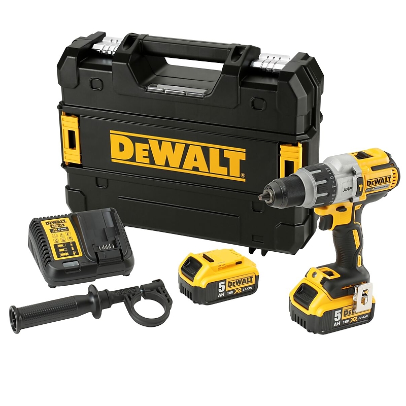 DCD996P2 Aku třírychlostní příklepová vrtačka 2x 5,0Ah 18V DeWALT FLEXVOLT + DÁREK ZDARMA!