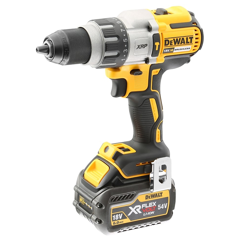 DCD996T2 Aku třírychlostní příklepová vrtačka 54V 2x6,0Ah FLEXVOLT DeWALT