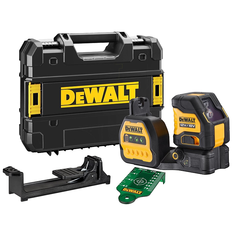 DCE088NG18 Aku zelený křížový laser 18V/12V bez aku DeWALT