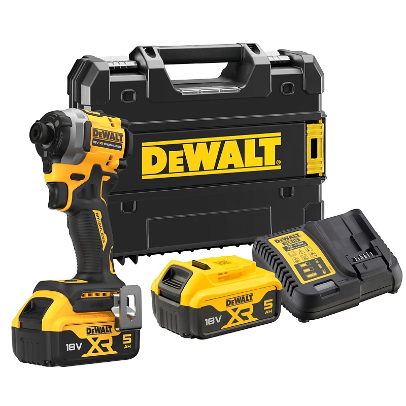 DCF850P2T Aku rázový utahovák 18V 2x5,0Ah DeWALT