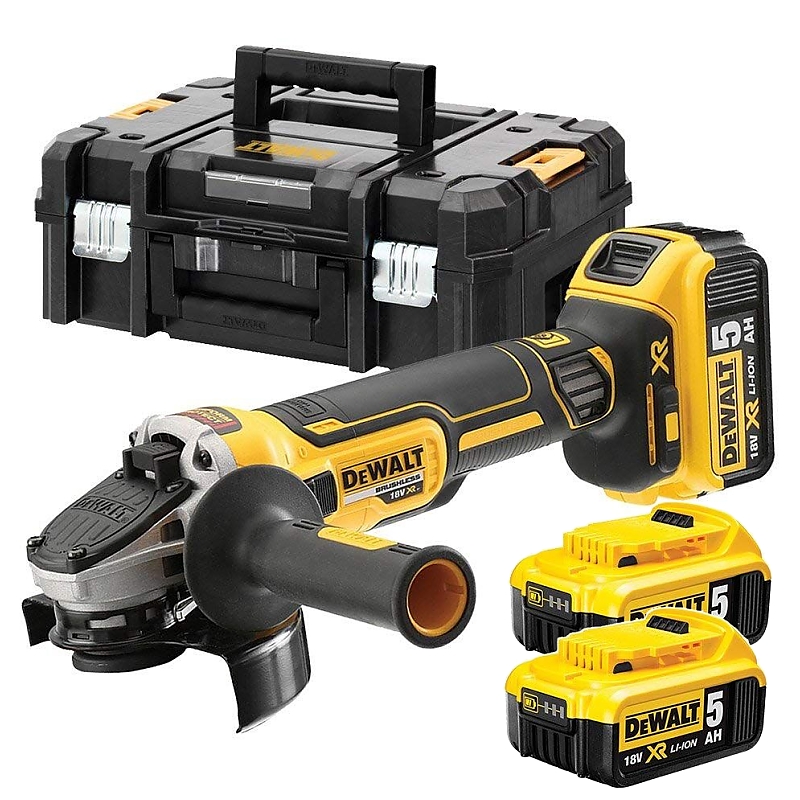 DCG405P3 Aku úhlová bruska 3x5,0Ah 18V DeWALT + DÁREK ZDARMA!