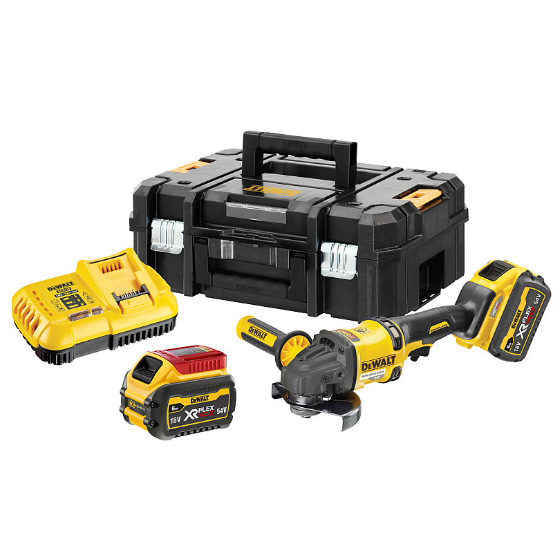 DCG418T2 Aku úhlová bruska 125mm 54V 2x2,0Ah DeWALT