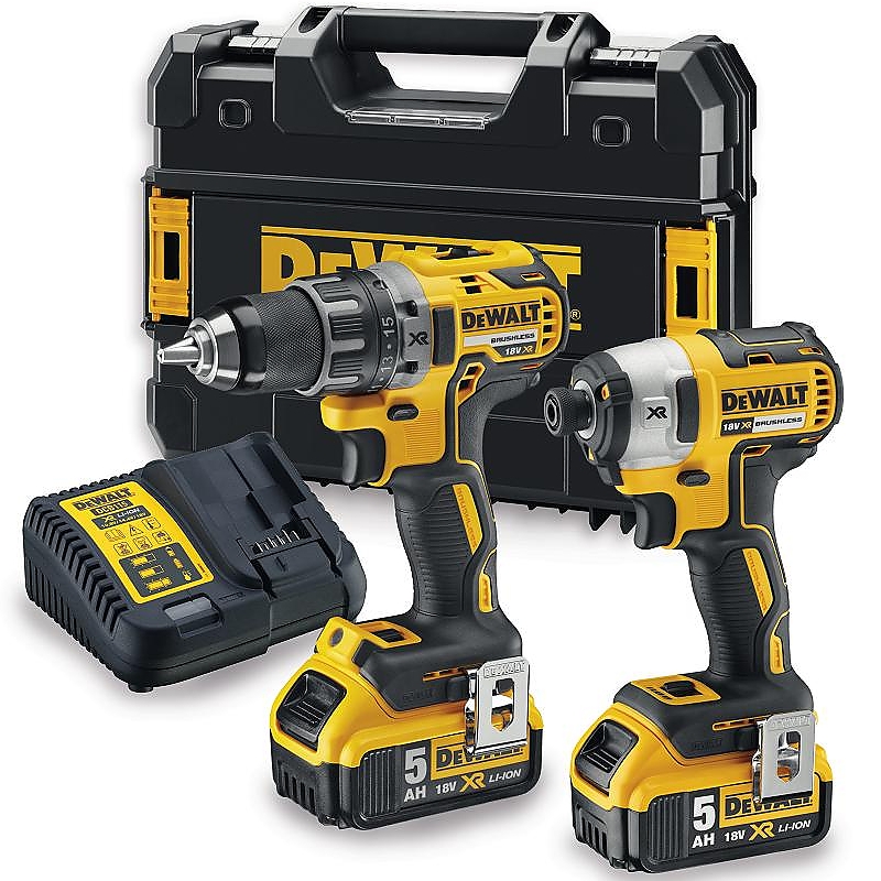 DCK268P2T Kombo sada aku nářadí 18V 2x5,0 Ah DeWALT + DÁREK ZDARMA!