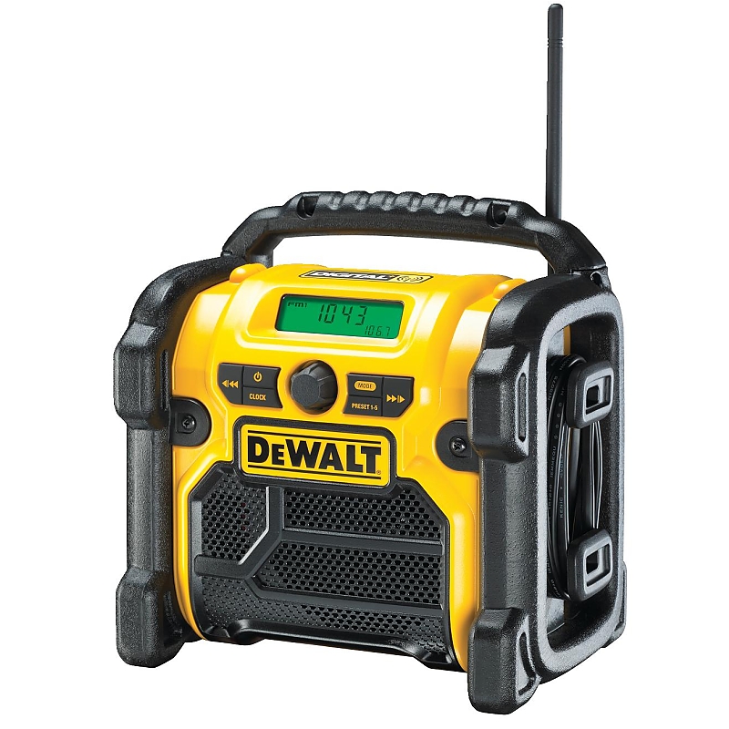 DCR020 Aku rádio XR Li-Ion 10,8 - 18 V + 220V + USB nabíječka DeWALT