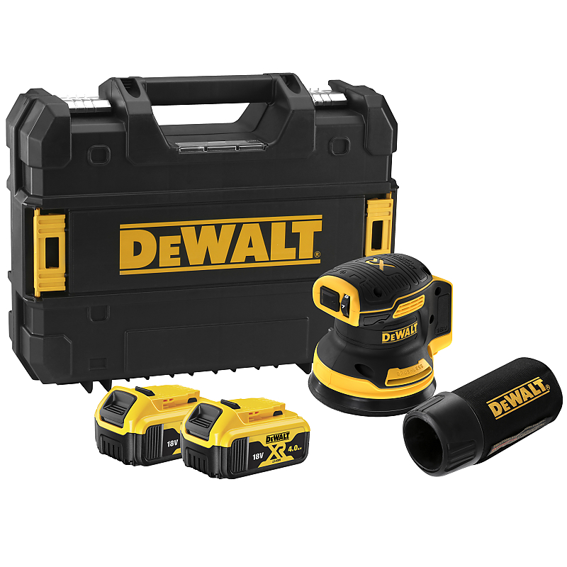 DCW210P2 Aku excentrická bruska 125mm 18V 2x5,0Ah DeWALT