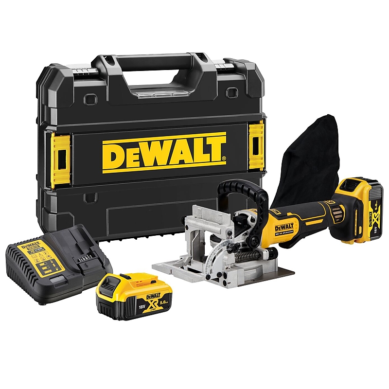 DCW682P2 Aku lamelovací frézka 18V 2x5,0Ah DeWALT