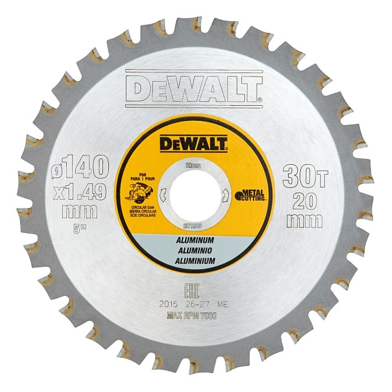 DT1910 Pilový kotouč 140x20mm, 30 zubů pro aku pily DeWALT