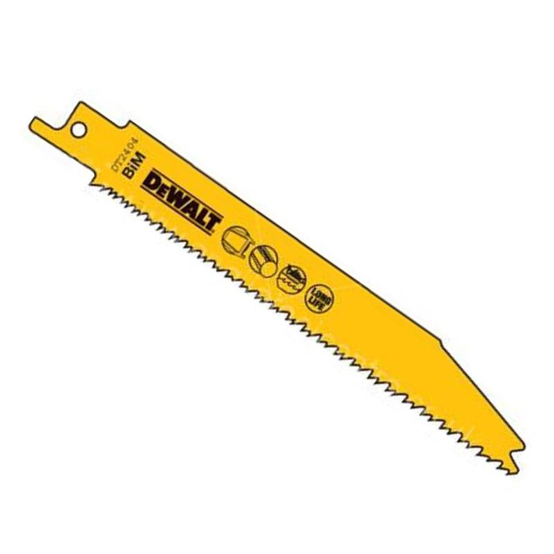 DT2404 Pilový plátek na kov a trubky do 100mm rychlý řez pro mečové pily 152mm 5ks DeWALT