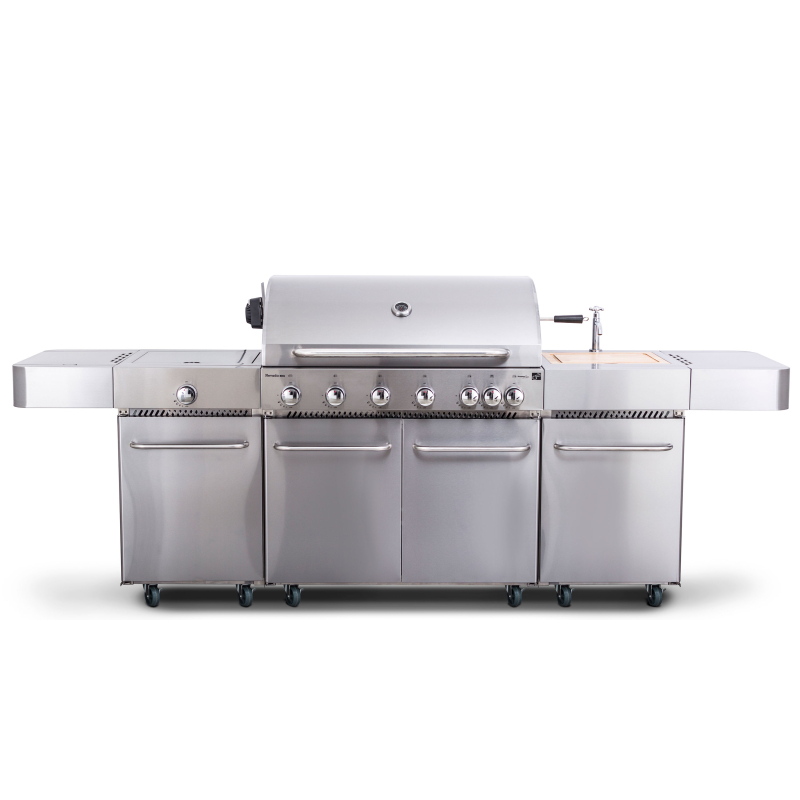 6390340 Plynový gril G21 Nevada BBQ kuchyně Premium Line, 7 hořáků + zdarma redukční ventil