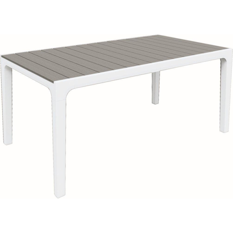610025 Zahradní stůl Keter Harmony bílý / světle šedý