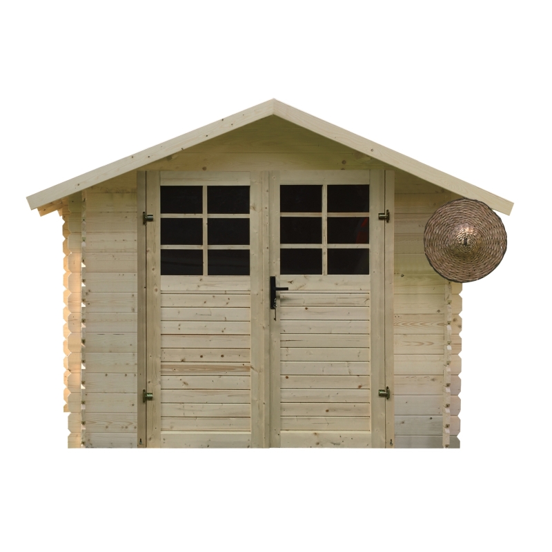 LG1595 Dřevěný domek SOLID DAVID 340 x 301 cm (P88907)